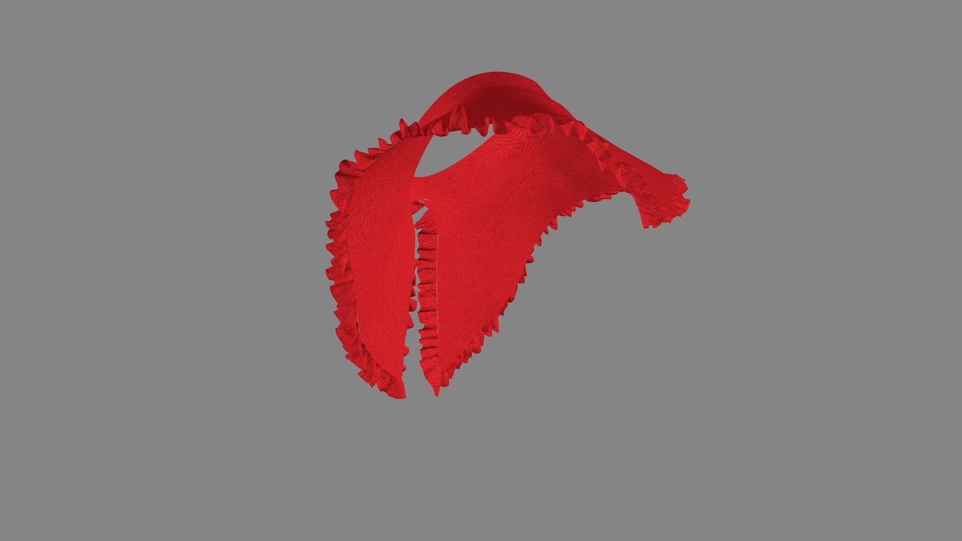 Dress collars scarves and necklaces decorated 3d models 3D model_3