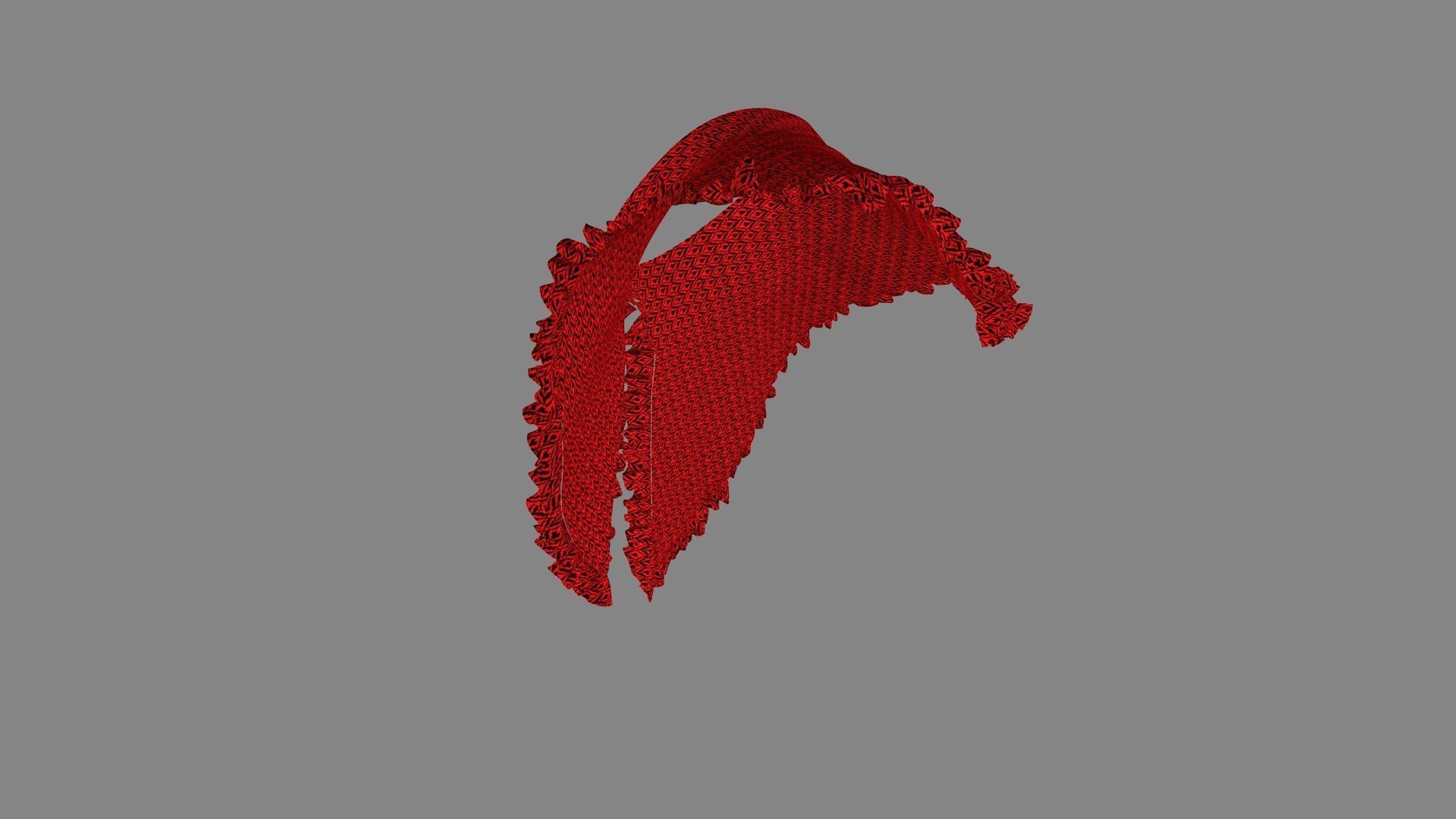 Dress collars scarves and necklaces decorated 3d models 3D model_3