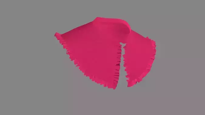 Dress collars scarves and necklaces decorated 3d models
