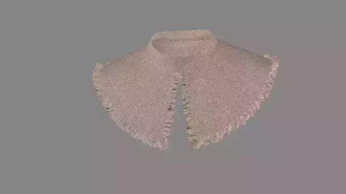 Dress collars scarves and necklaces decorated 3d models