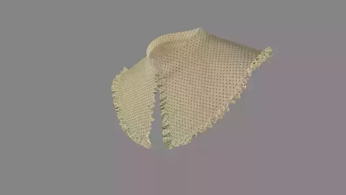 Dress collars scarves and necklaces decorated 3d models
