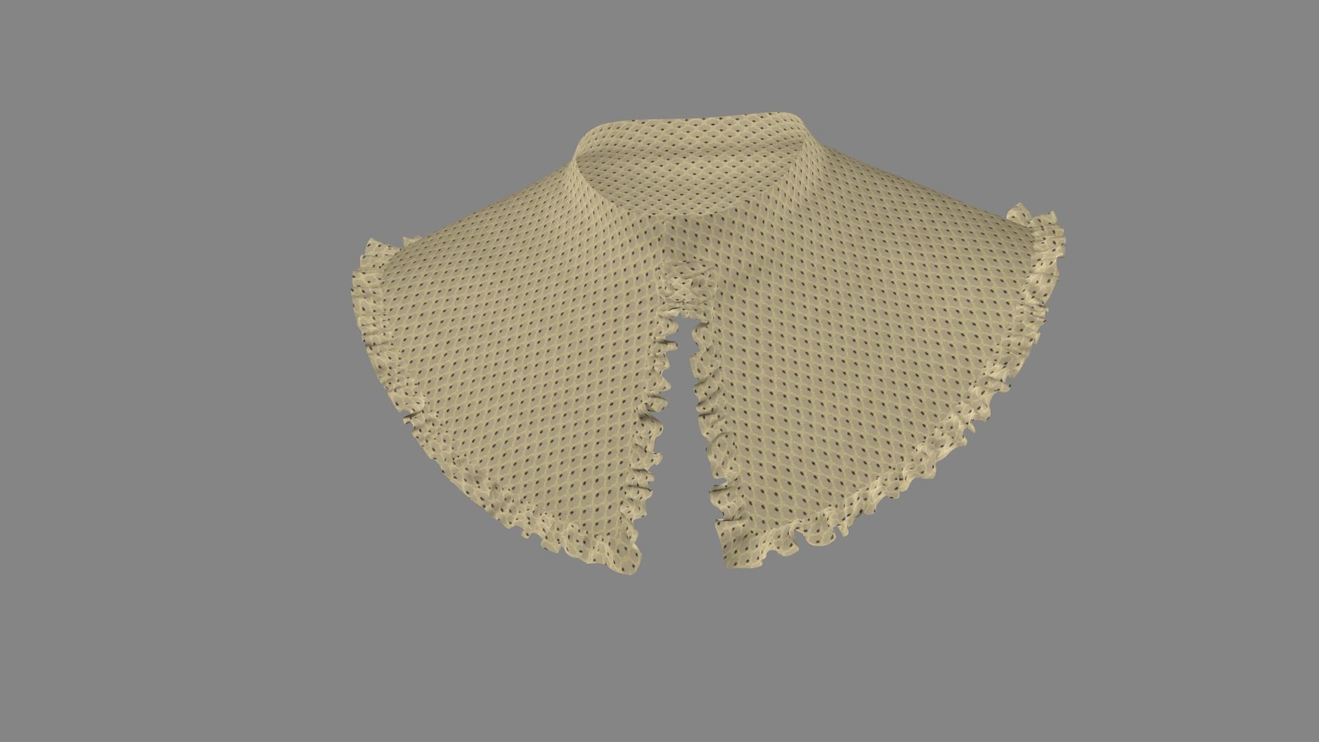 Dress collars scarves and necklaces decorated 3d models 3D model_6