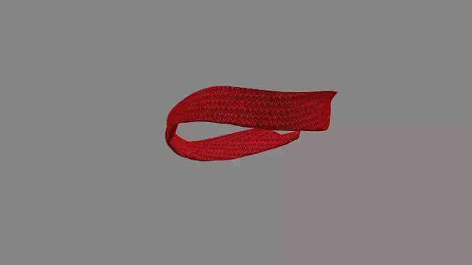 Dress collars scarves and necklaces decorated 3d models