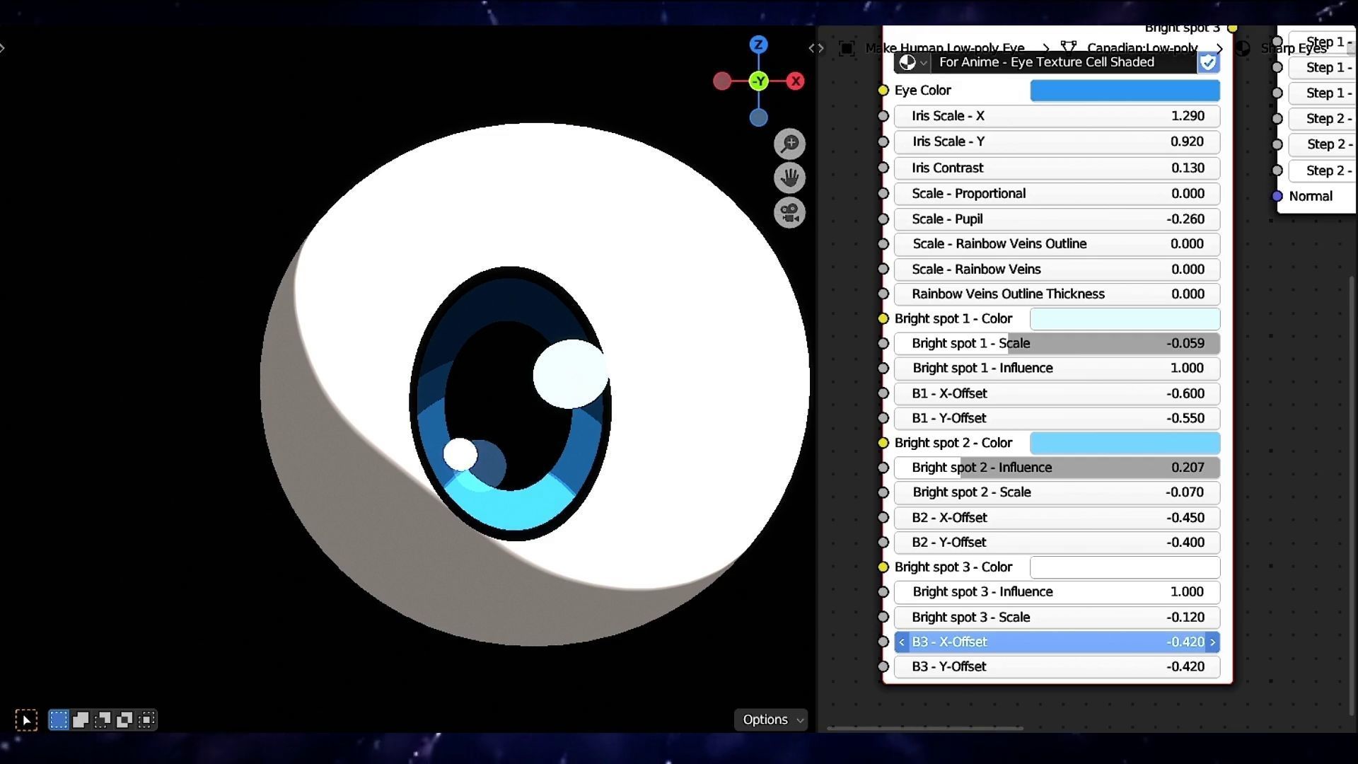 For Anime in Blender - Procedural Eye texture Texture_20