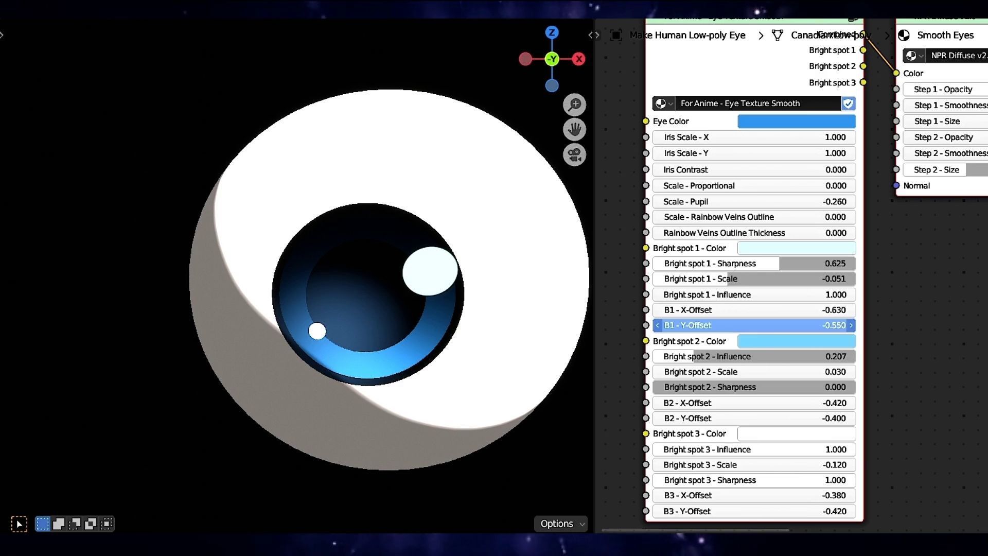 For Anime in Blender - Procedural Eye texture Texture_33
