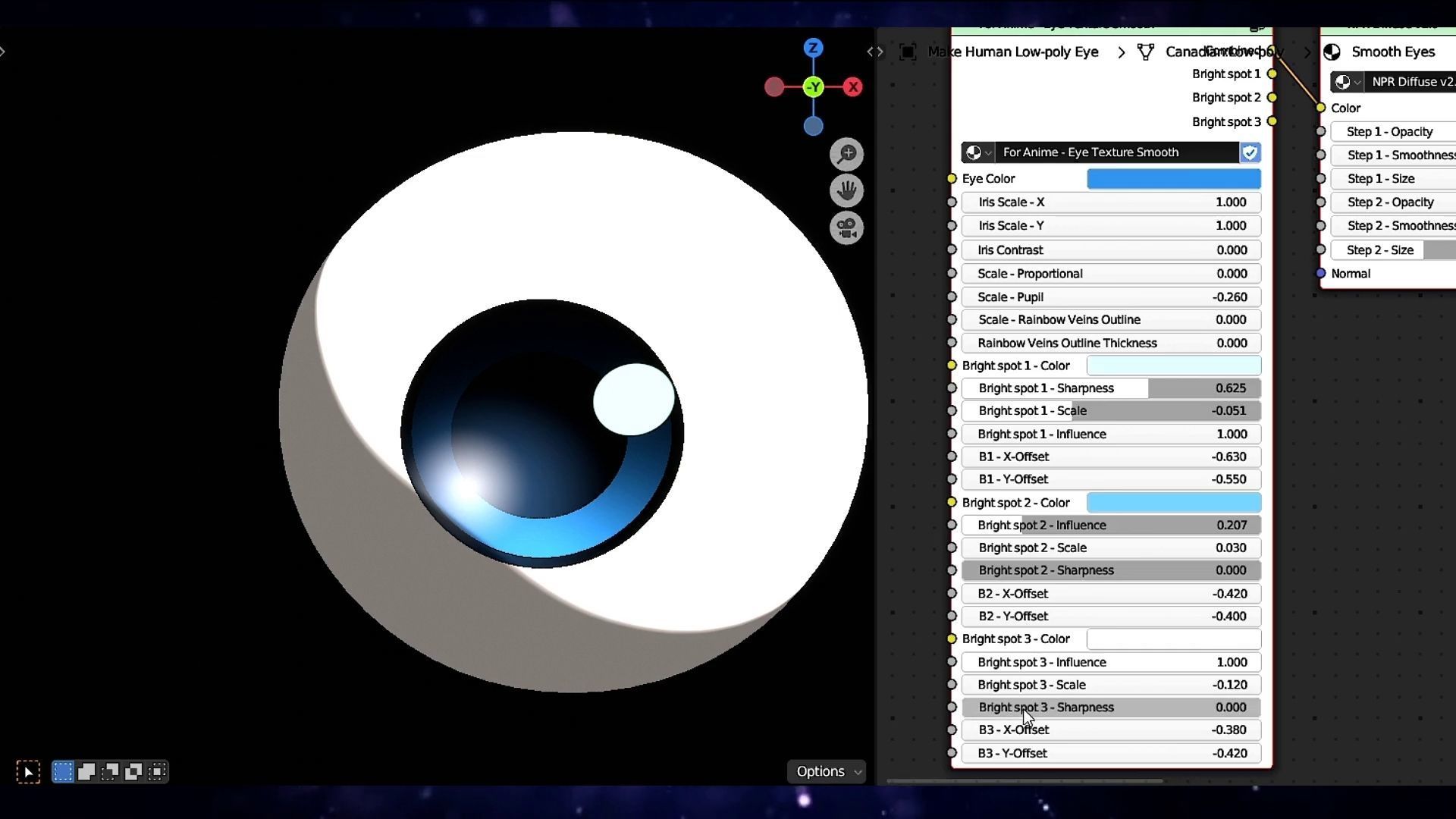 For Anime in Blender - Procedural Eye texture Texture_40