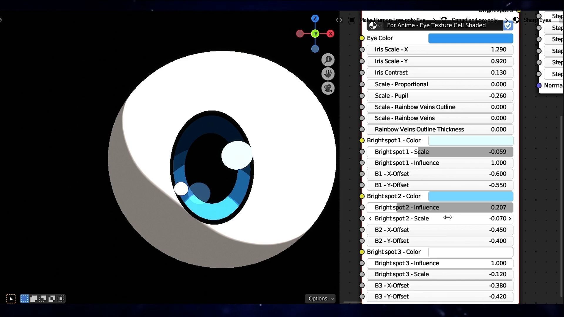 For Anime in Blender - Procedural Eye texture Texture_14