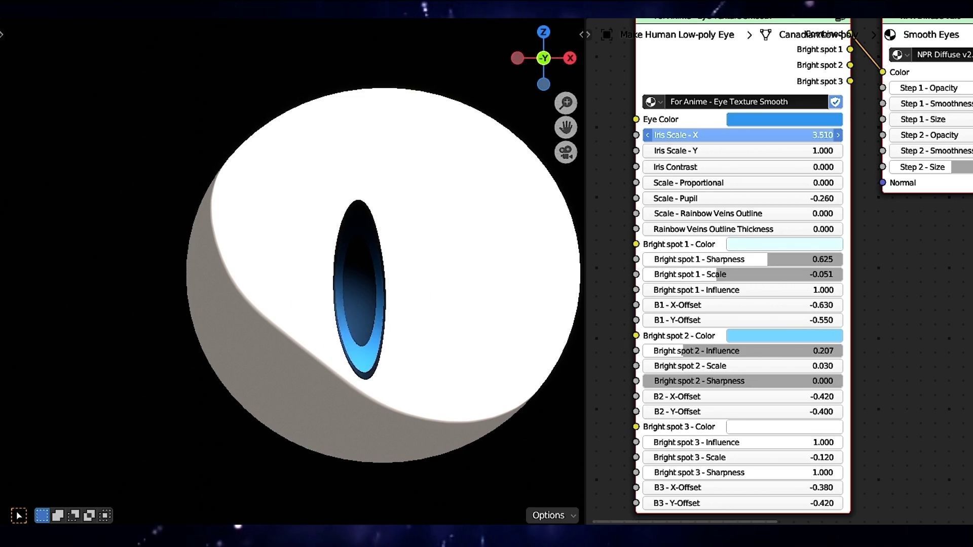 For Anime in Blender - Procedural Eye texture Texture_23