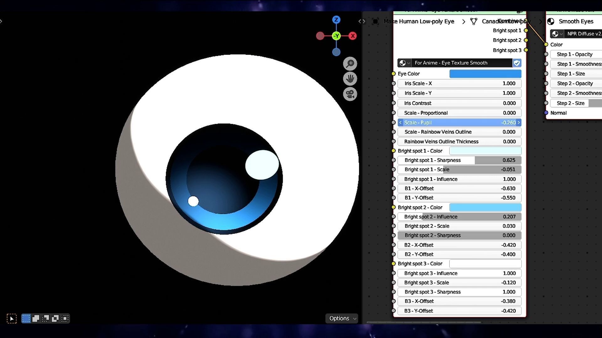 For Anime in Blender - Procedural Eye texture Texture_26