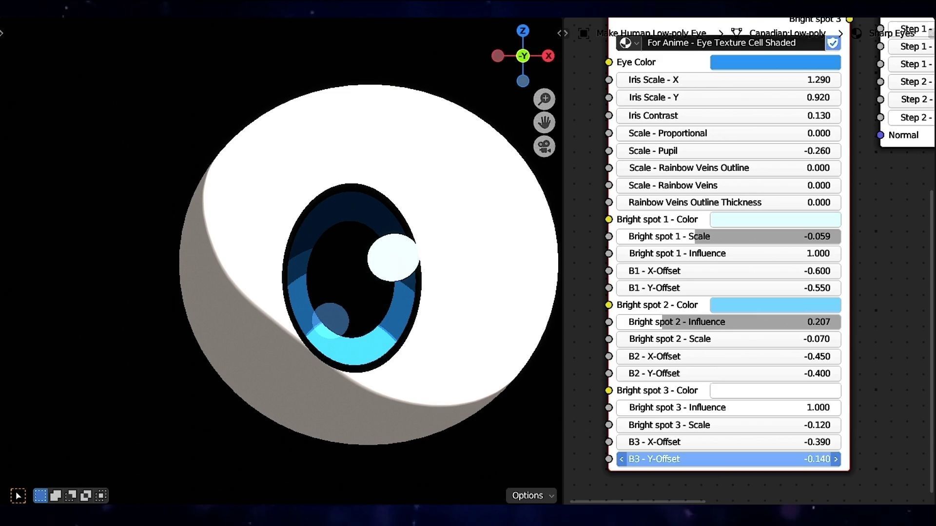 For Anime in Blender - Procedural Eye texture Texture_21