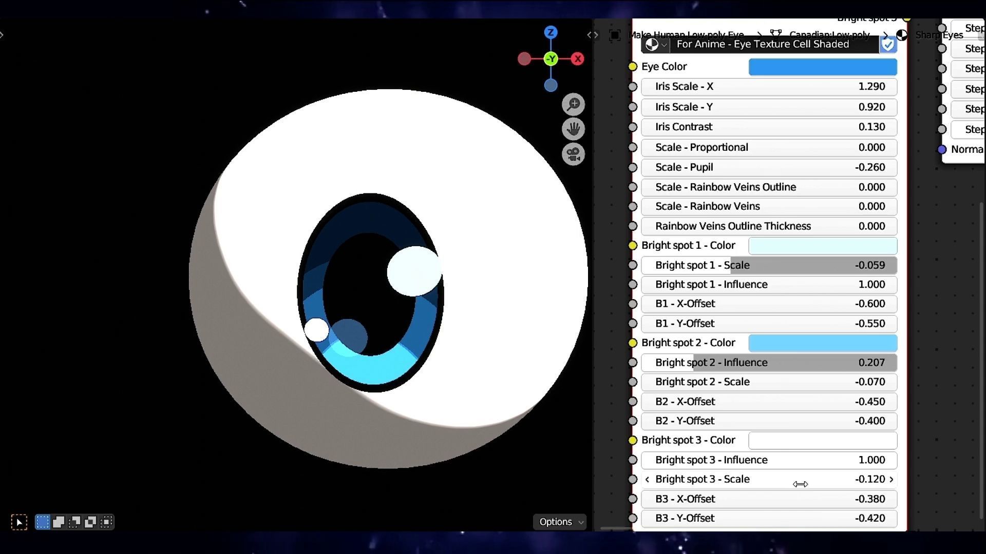 For Anime in Blender - Procedural Eye texture Texture_19