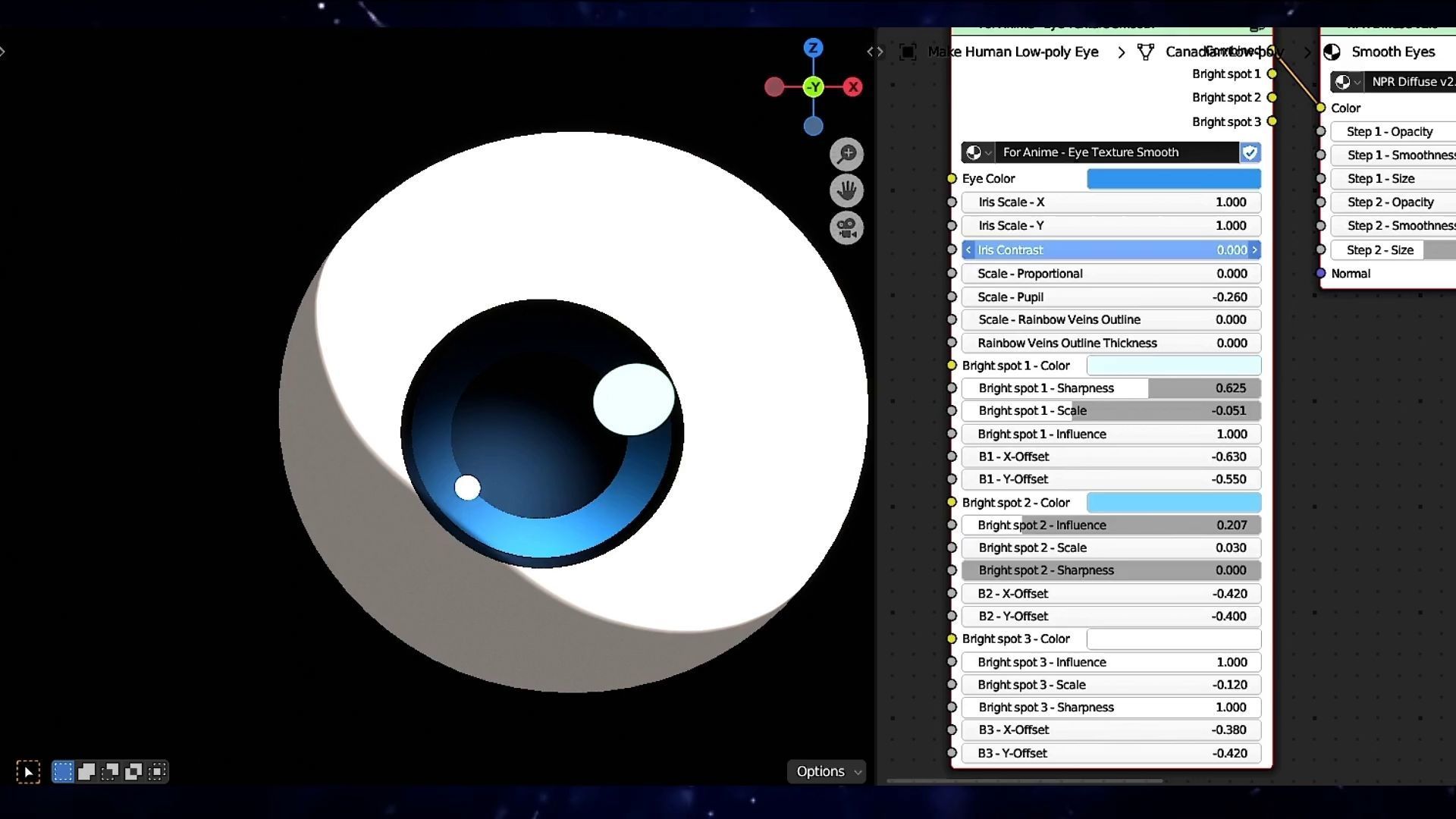 For Anime in Blender - Procedural Eye texture Texture_24