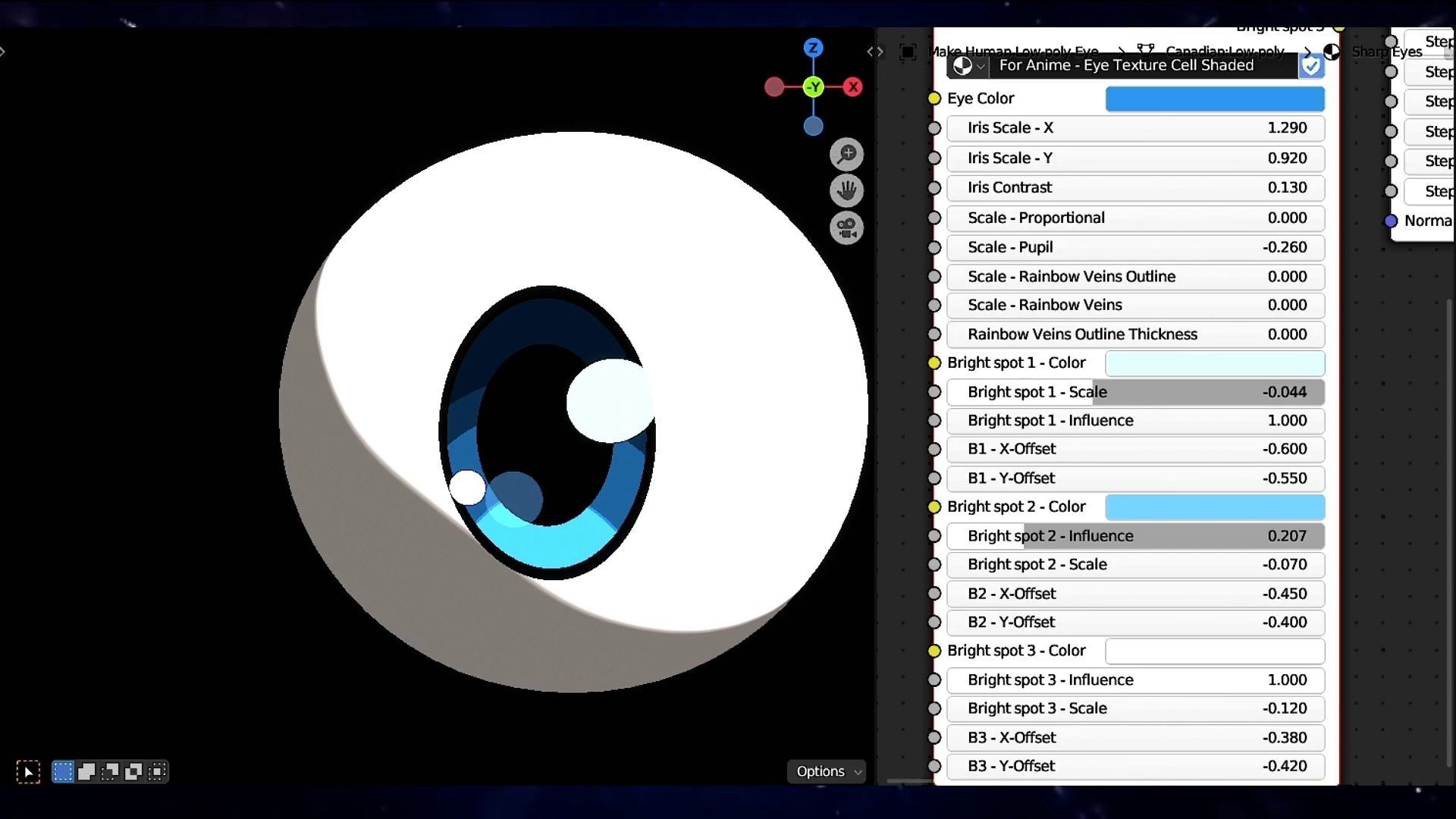 For Anime in Blender - Procedural Eye texture Texture_11