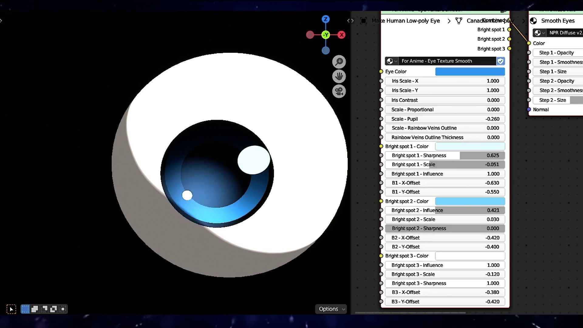 For Anime in Blender - Procedural Eye texture Texture_34