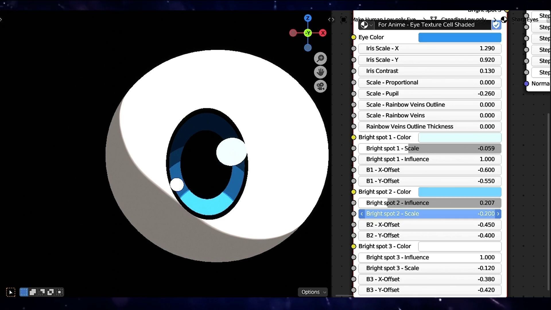 For Anime in Blender - Procedural Eye texture Texture_15