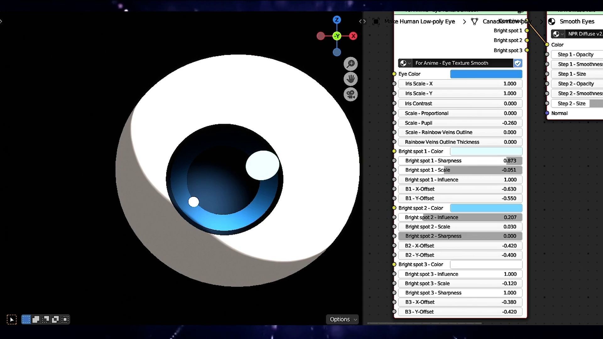For Anime in Blender - Procedural Eye texture Texture_29