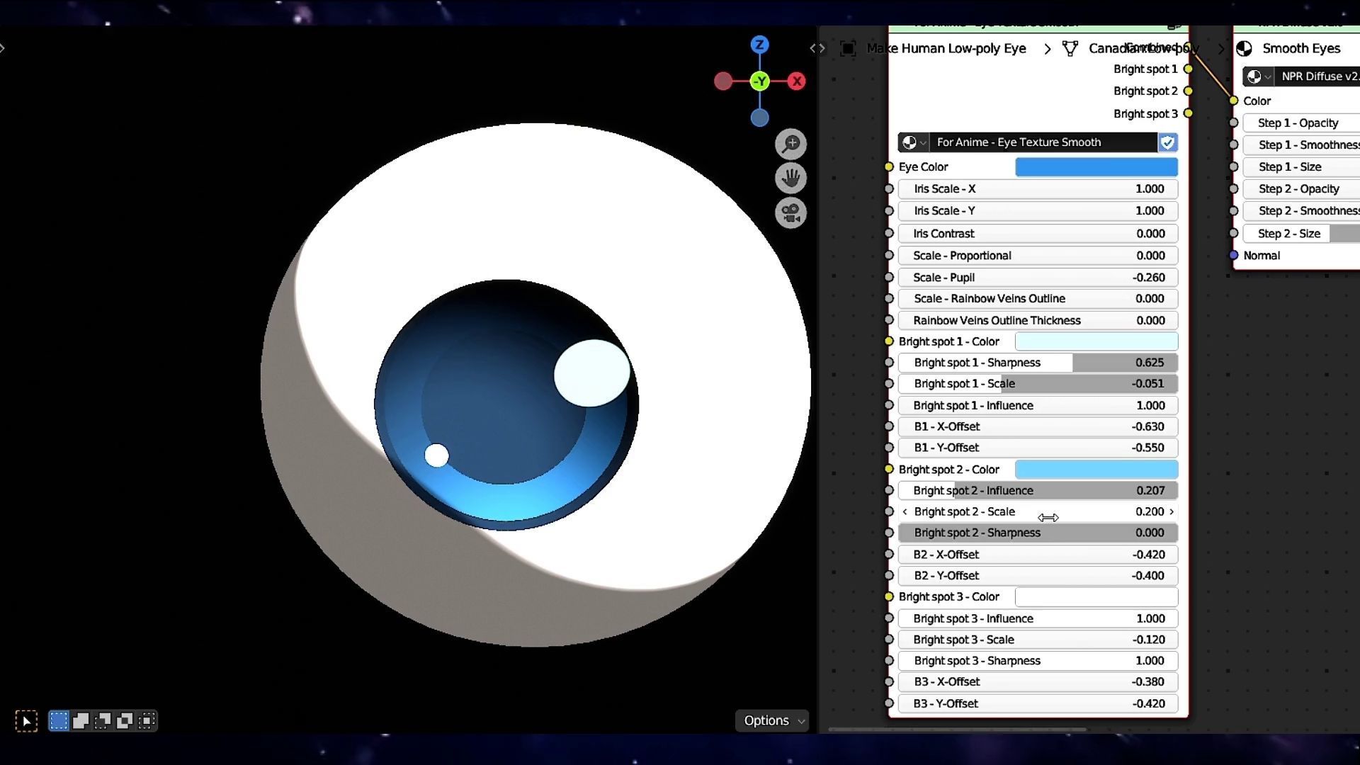 For Anime in Blender - Procedural Eye texture Texture_35