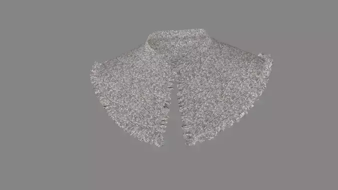 Dress collars scarves and necklaces decorated 3d models