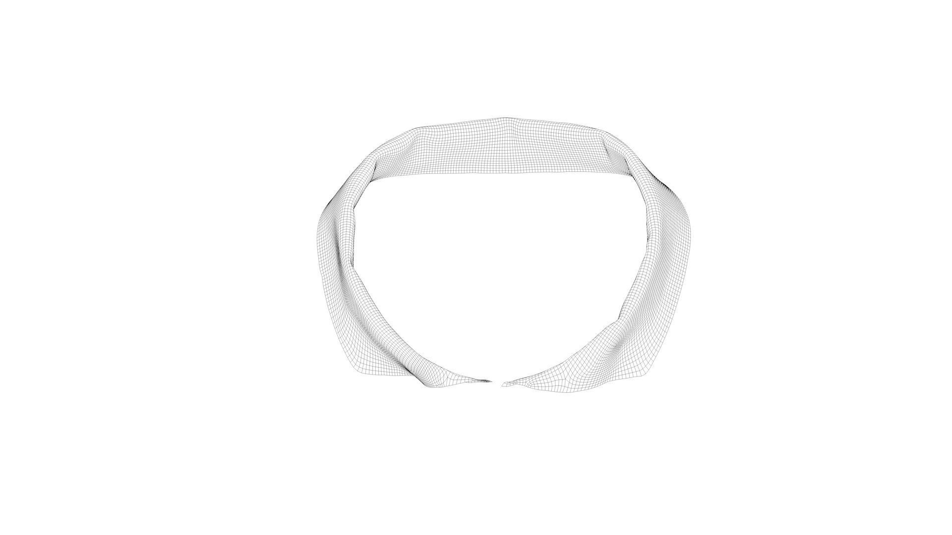 Dress collars scarves and necklaces decorated 3d models 3D model_7