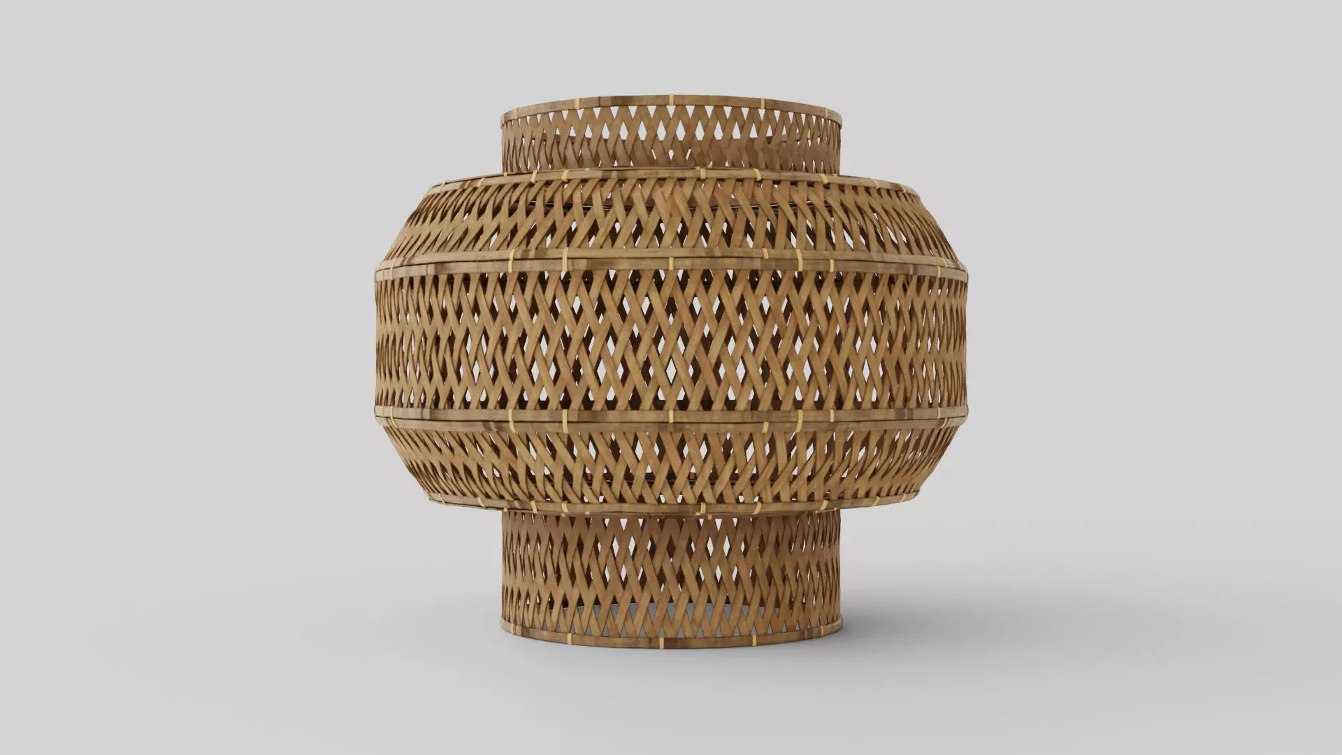 Colonial Bamboo Lamp Low-poly 3D model_0