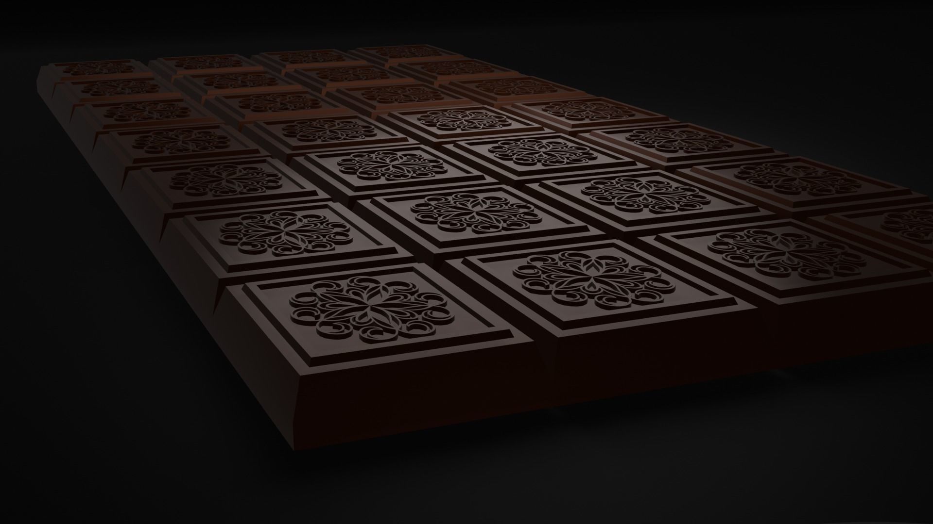 Chocolate Bar Free low-poly 3D model_13