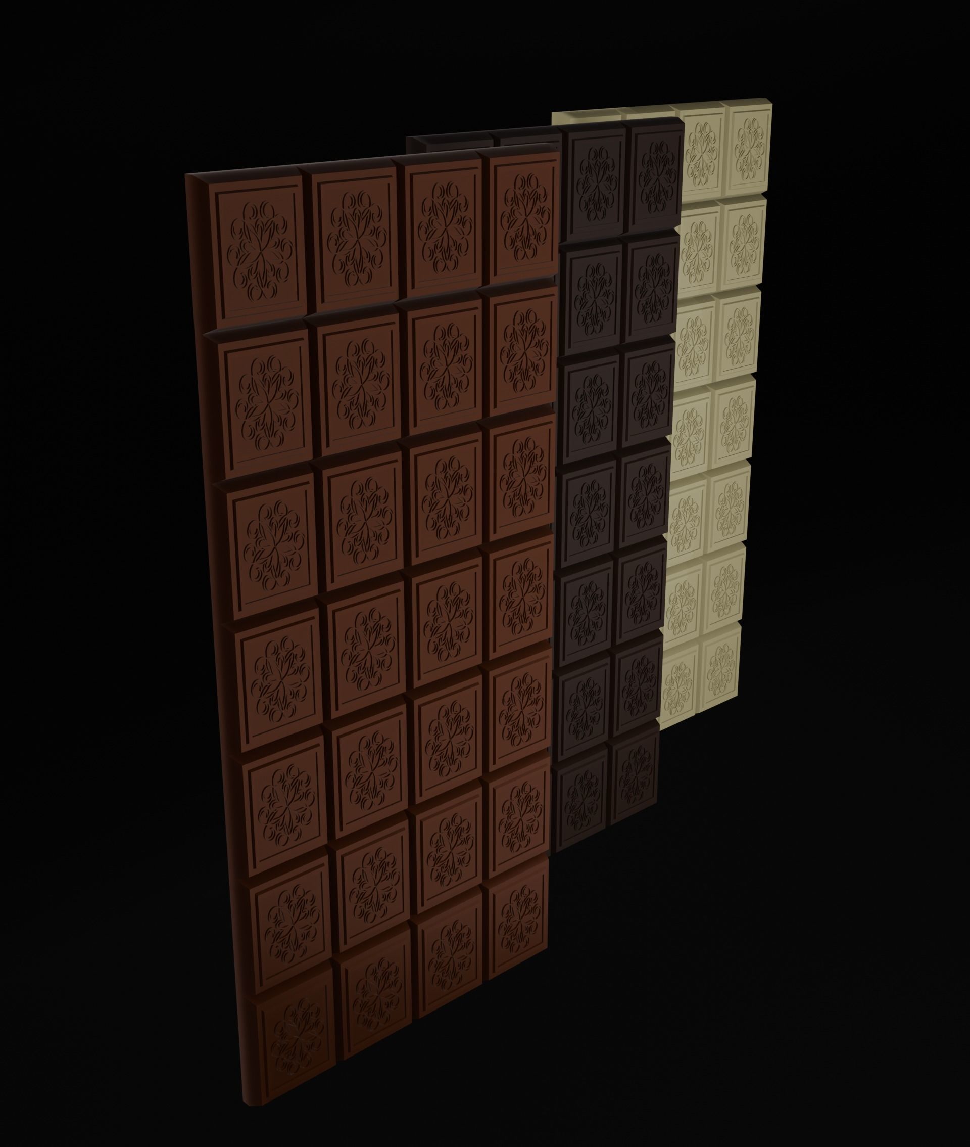 Chocolate Bar Free low-poly 3D model_14