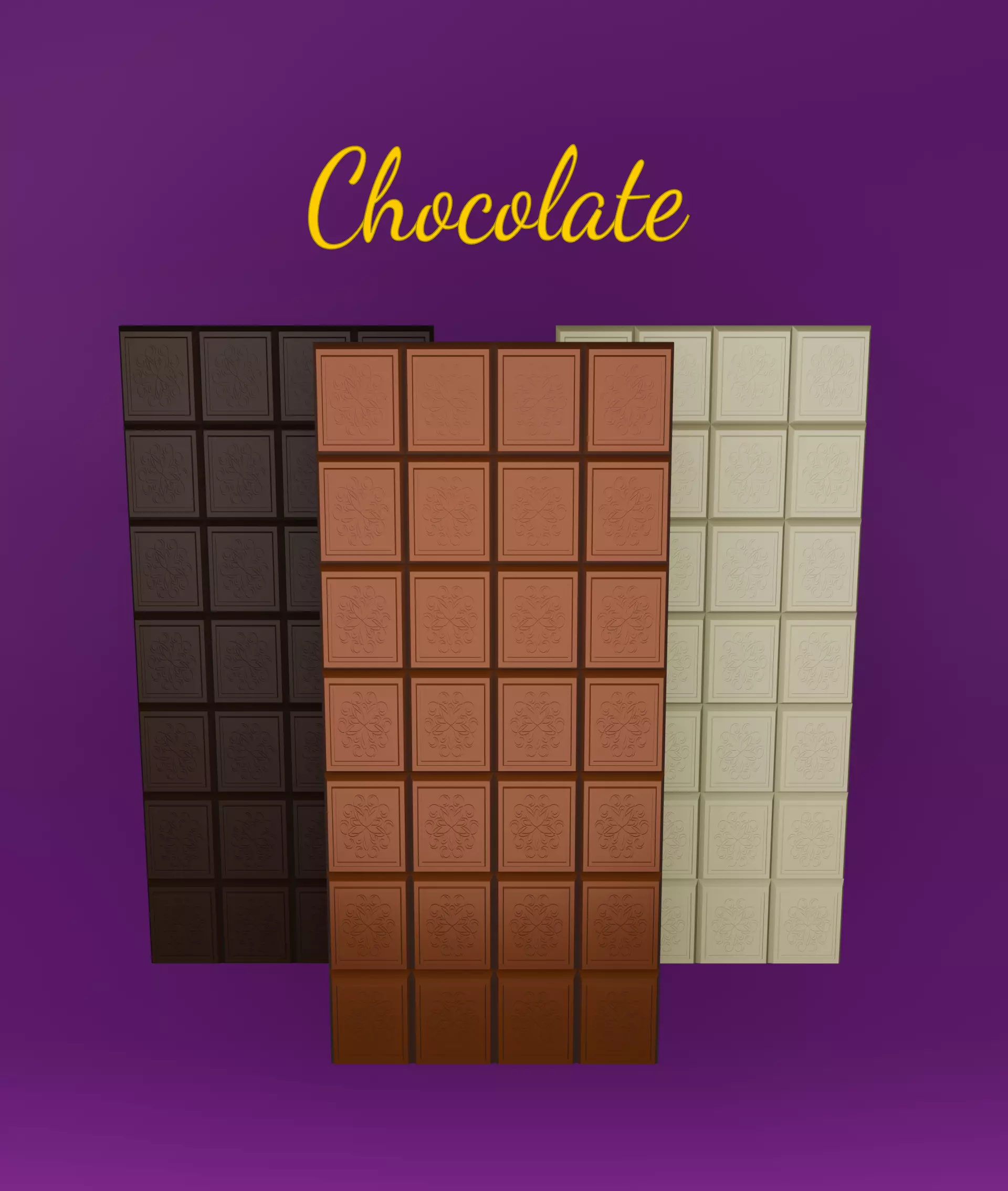 Chocolate Bar Free low-poly 3D model_0