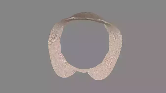 Dress collars scarves and necklaces decorated 3d models