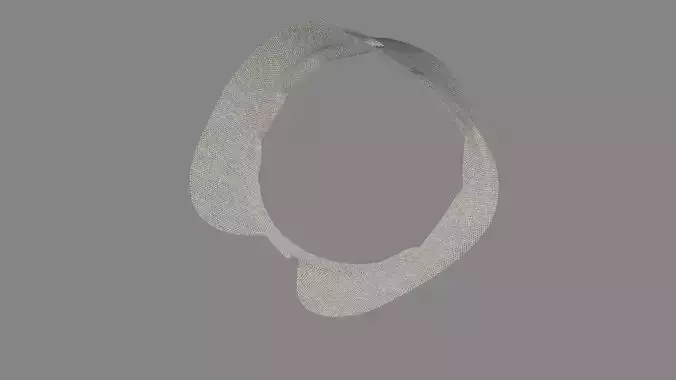 Dress collars scarves and necklaces decorated 3d models