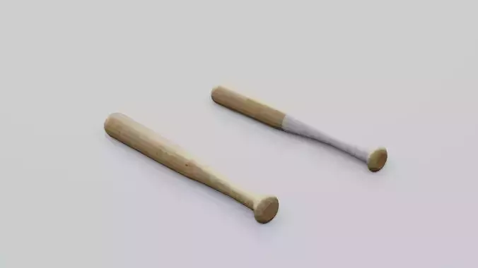2 Wooden Baseball Bats