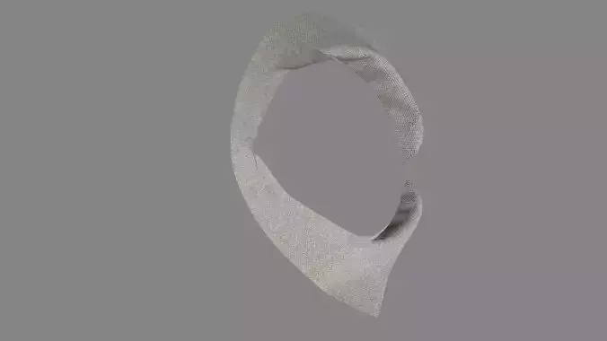 Dress collars scarves and necklaces decorated 3d models