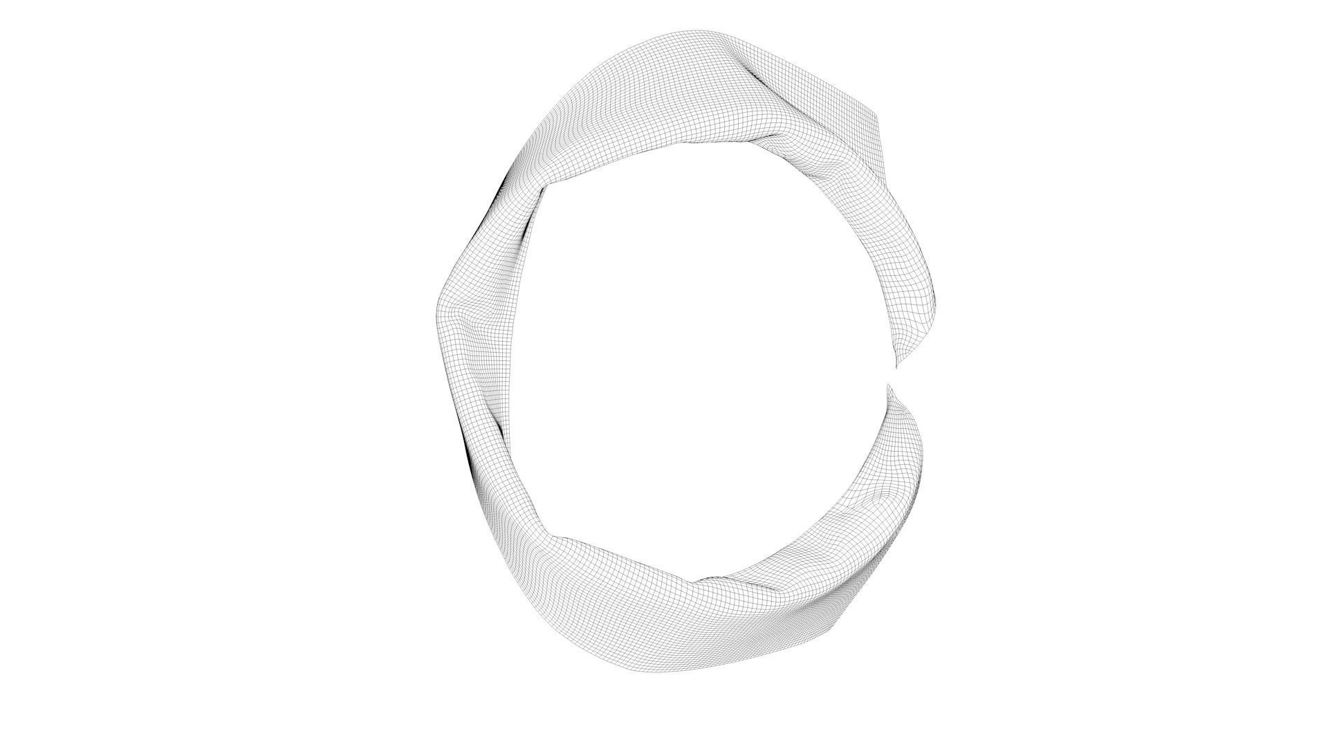 Dress collars scarves and necklaces decorated 3d models 3D model_1