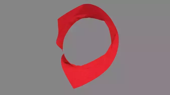 Dress collars scarves and necklaces decorated 3d models