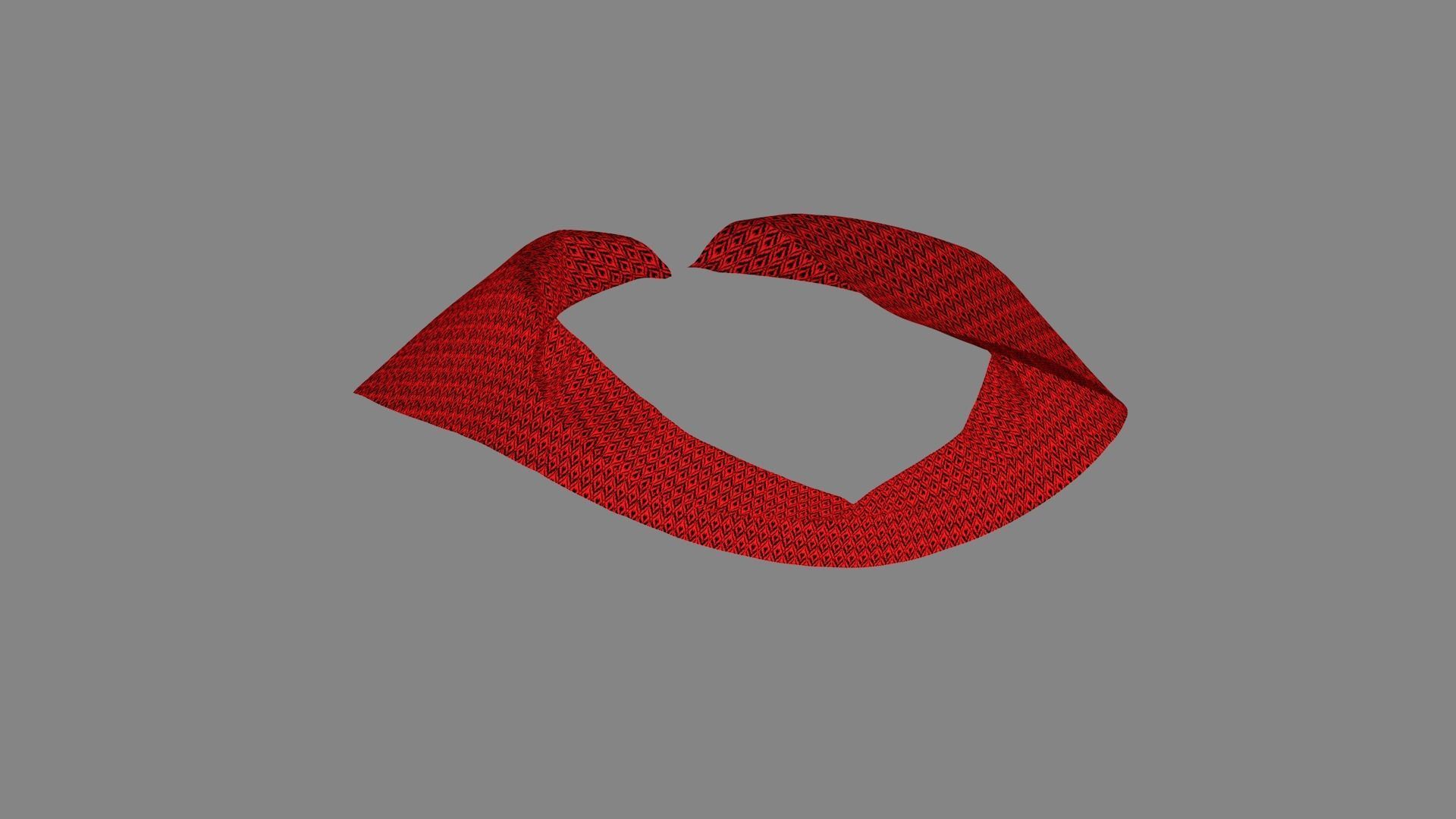 Dress collars scarves and necklaces decorated 3d models 3D model_4
