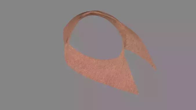 Dress collars scarves and necklaces decorated 3d models