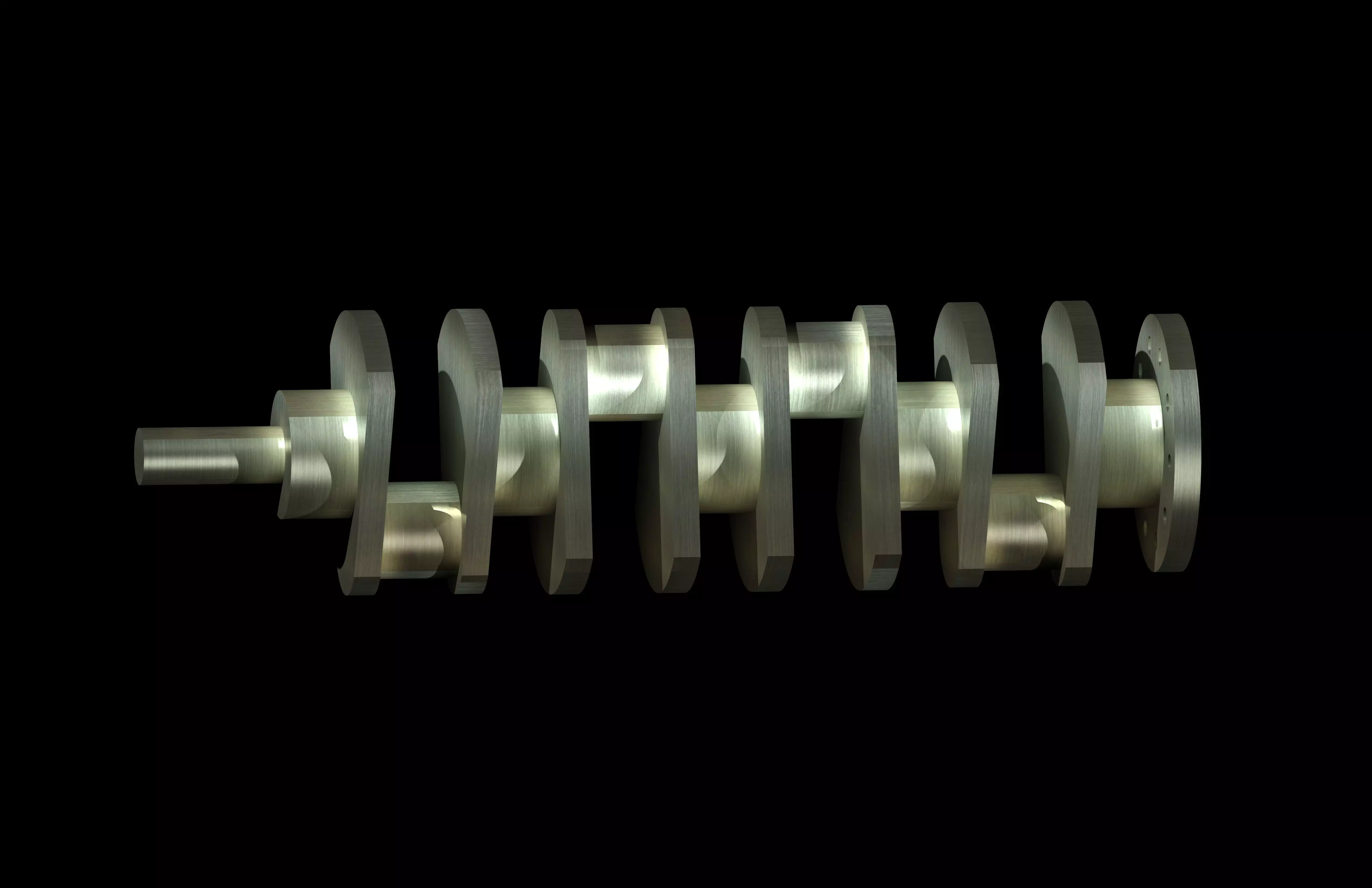 Crankshaft 3D model_0