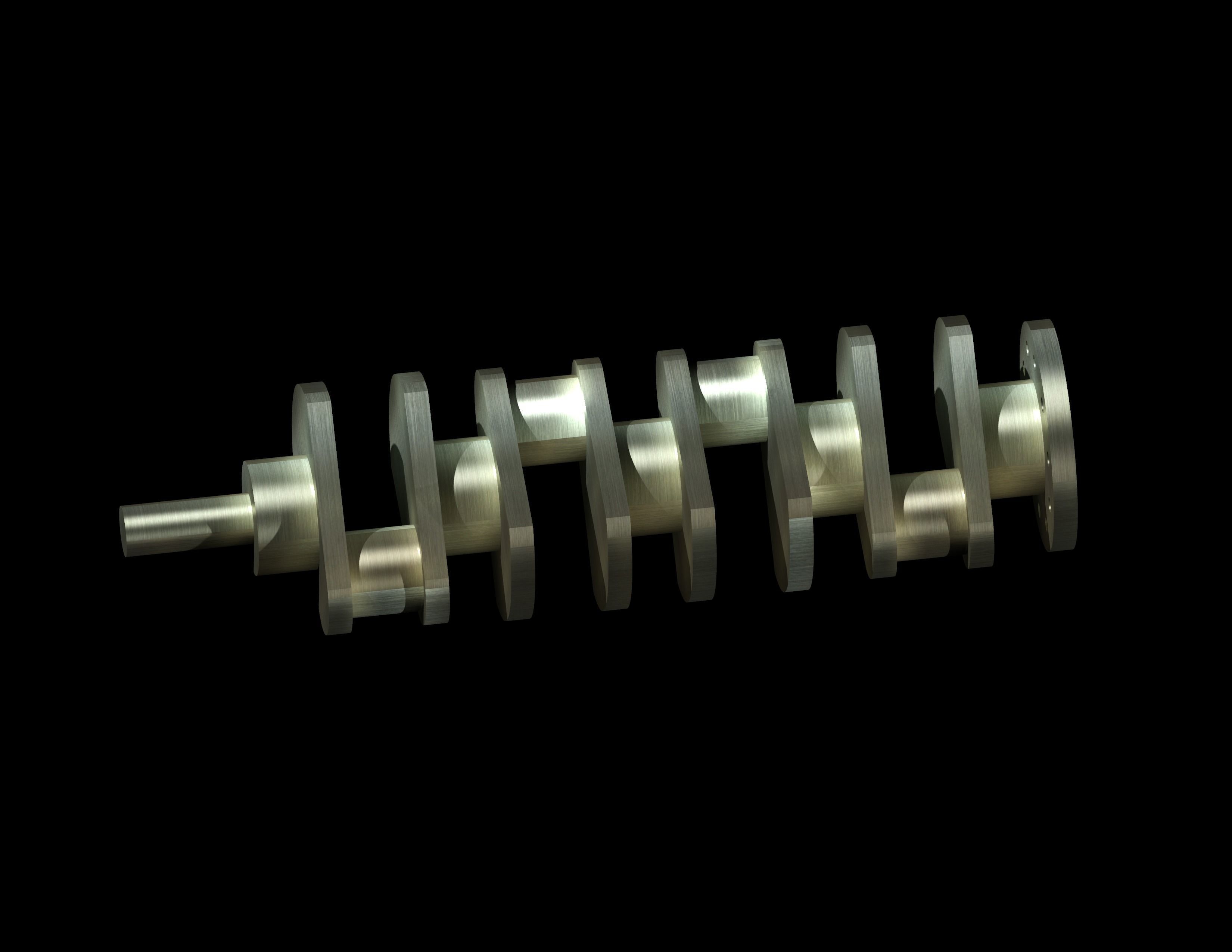 Crankshaft 3D model_1