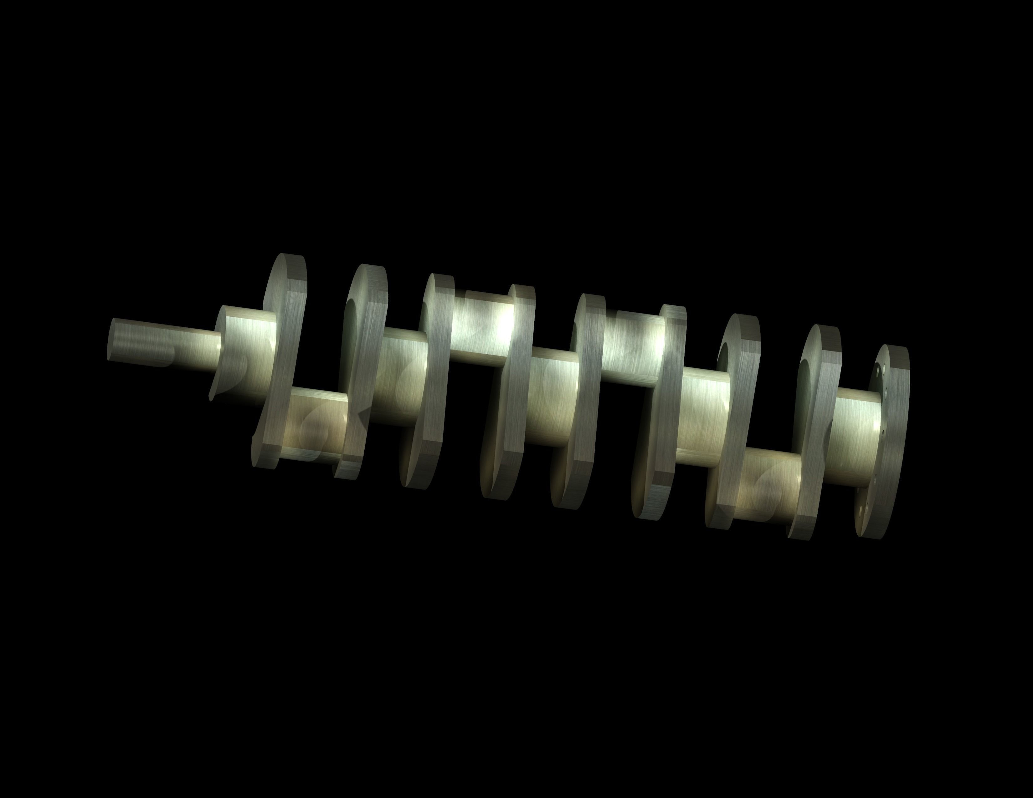 Crankshaft 3D model_4