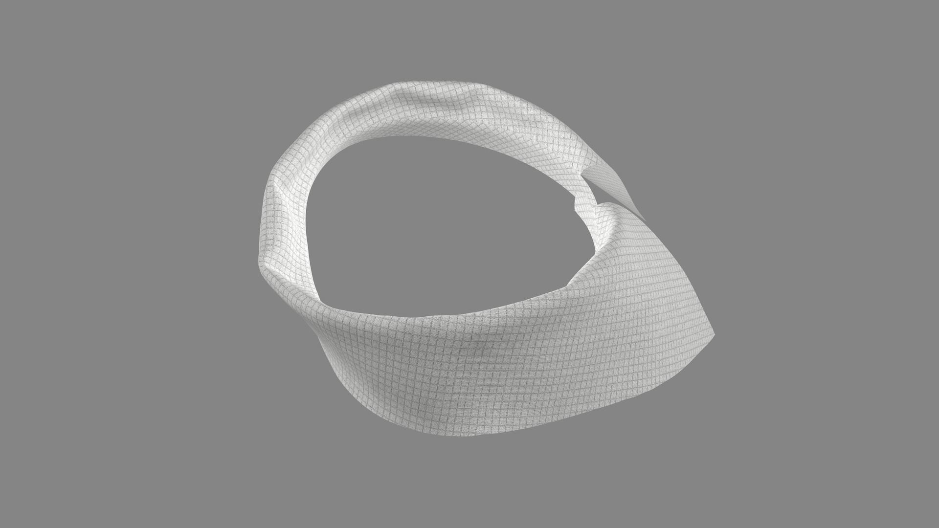 Dress collars scarves and necklaces decorated 3d models 3D model_4