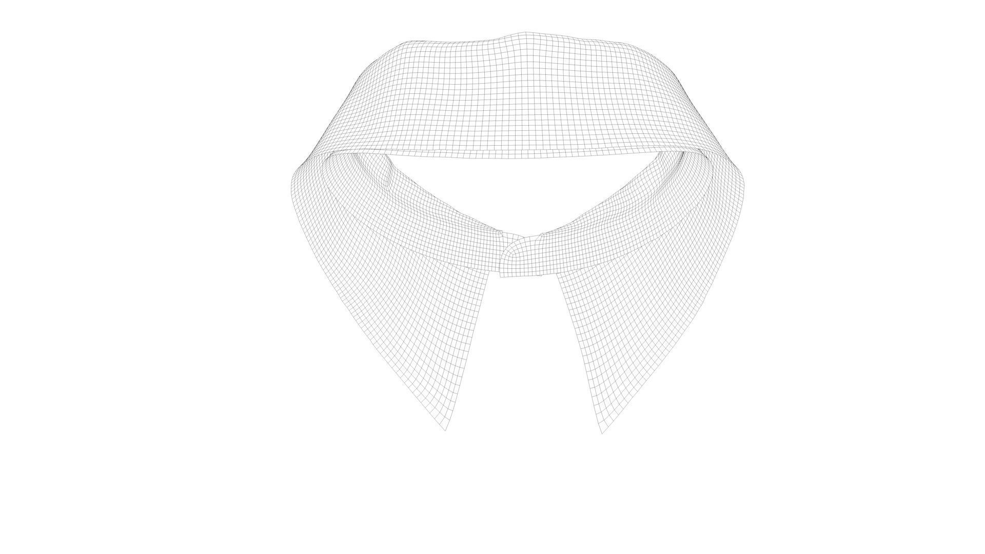 Dress collars scarves and necklaces decorated 3d models 3D model_9