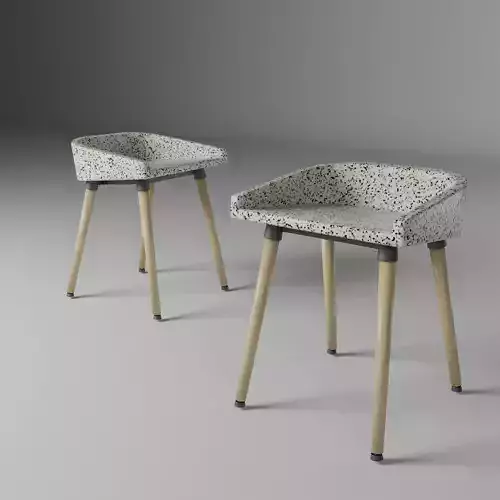 Terrazzo chair by Thamrongchai 3D model