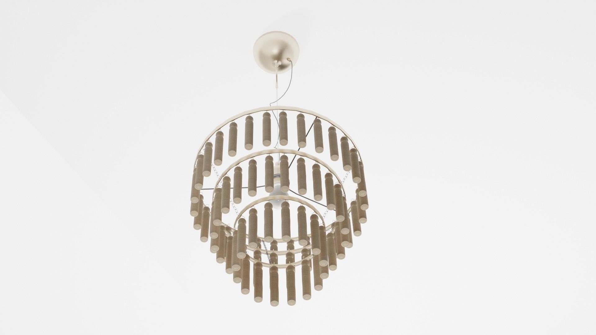 Chloe Ceiling Lamp Antique Low-poly 3D model_4