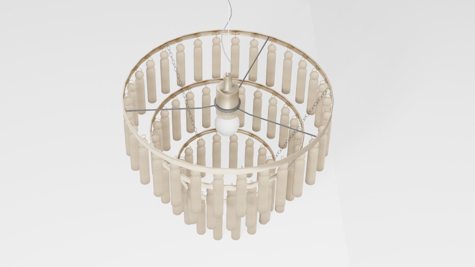 Chloe Ceiling Lamp Antique Low-poly 3D model_1