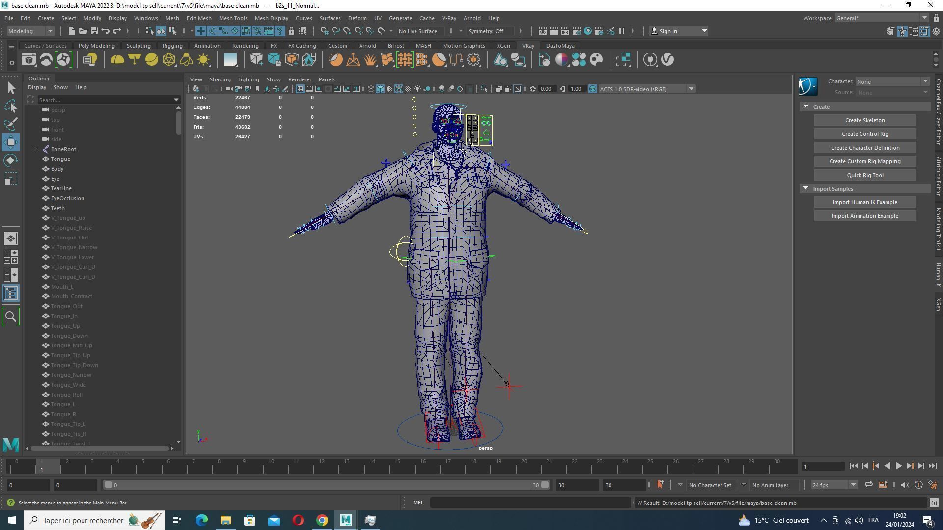 Realistic Father Marcus  Low-poly 3D model_37