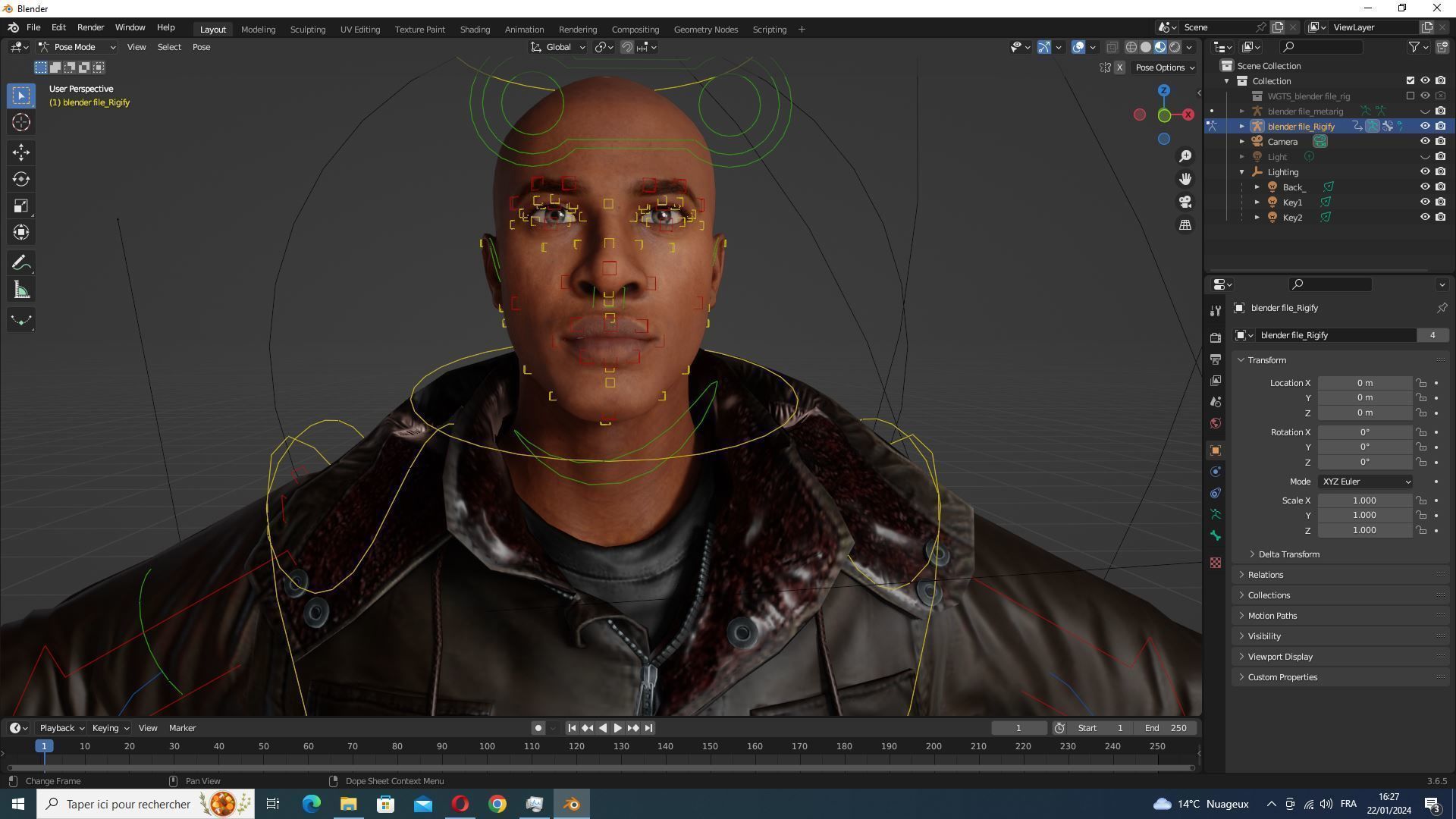 Realistic Father Marcus  Low-poly 3D model_33
