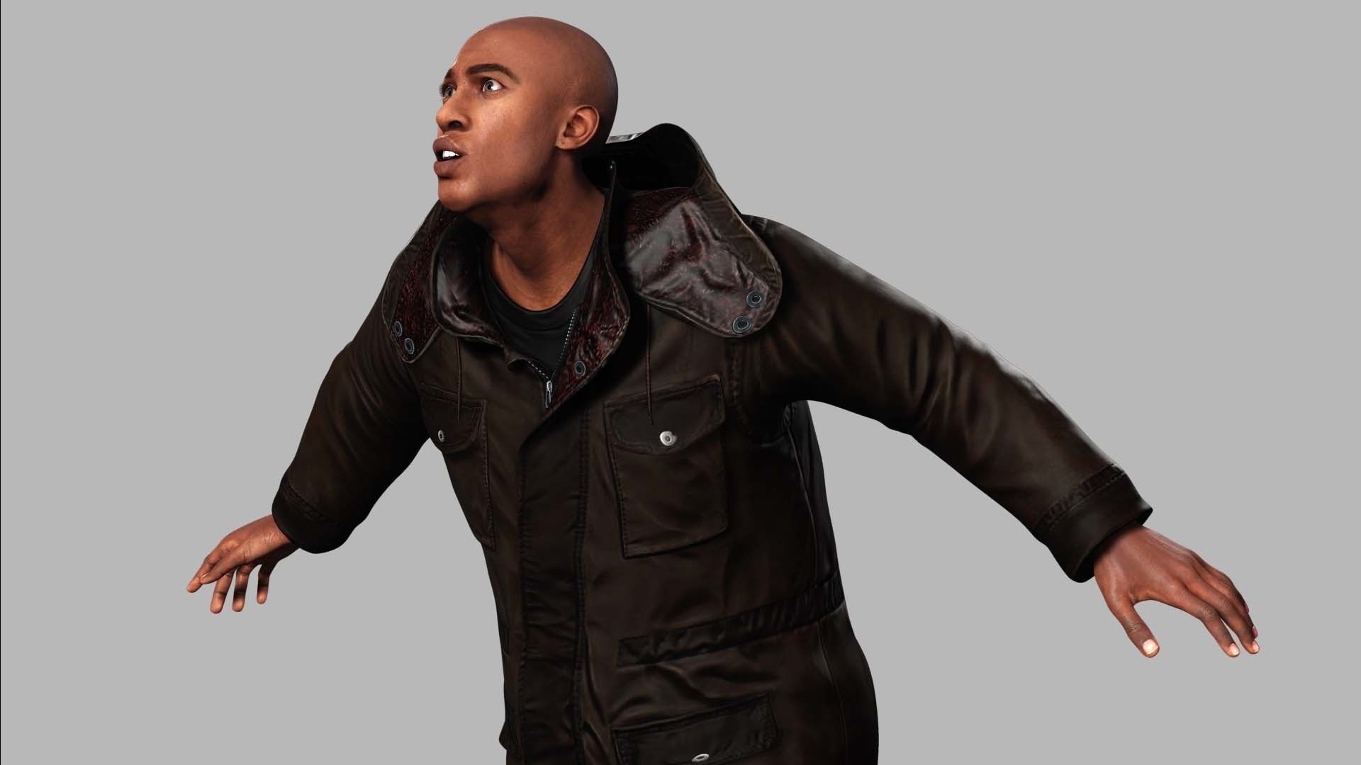 Realistic Father Marcus  Low-poly 3D model_5