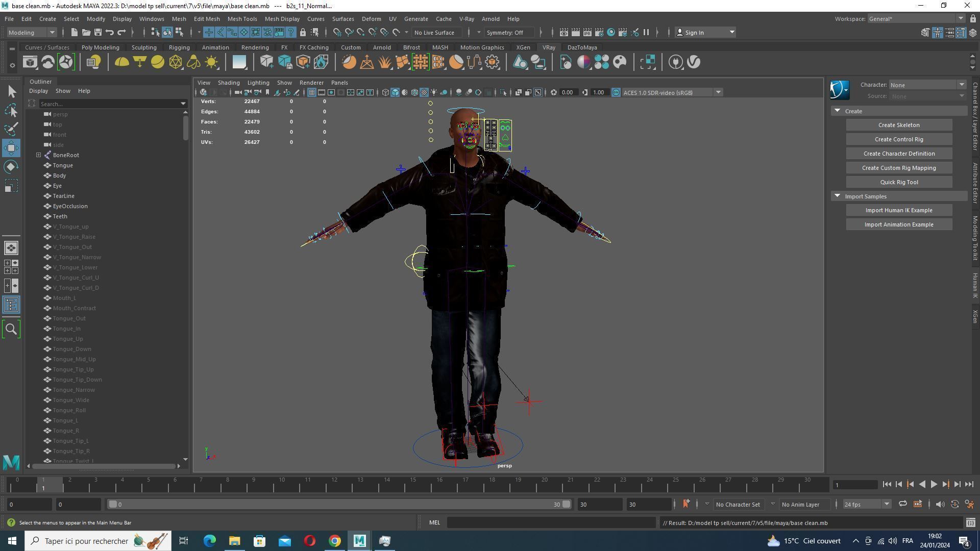 Realistic Father Marcus  Low-poly 3D model_38