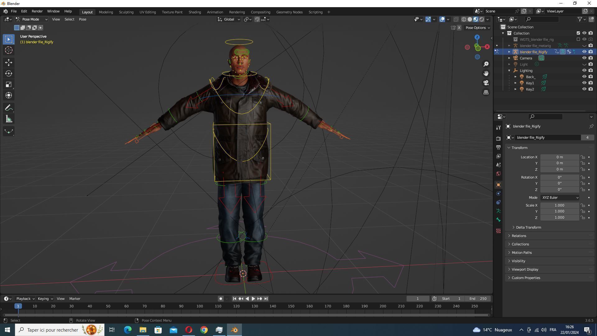 Realistic Father Marcus  Low-poly 3D model_32