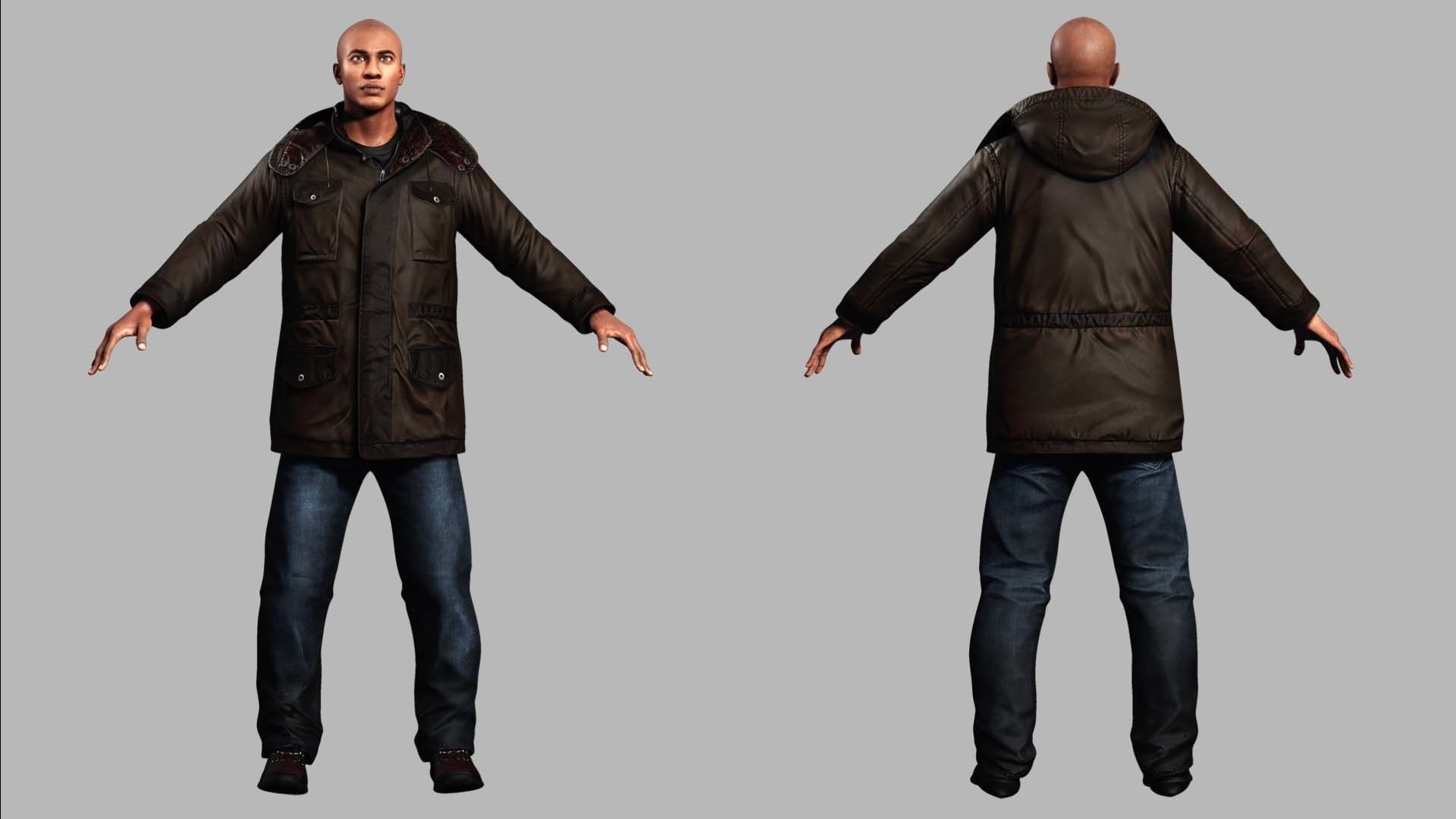 Realistic Father Marcus  Low-poly 3D model_1
