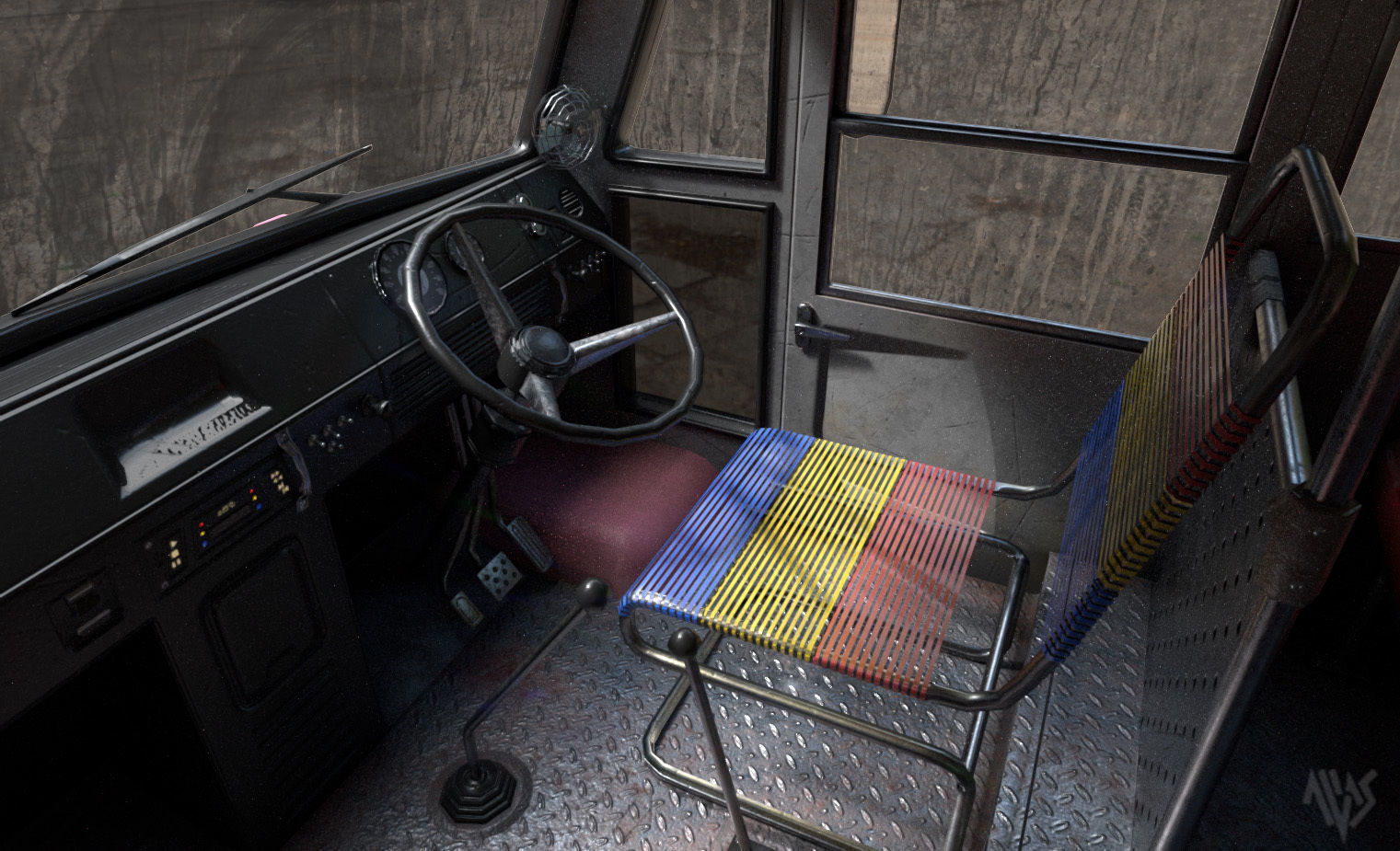 Bas Mini v03 Low-poly 3D model_5